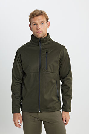 Sıcak Tutan Comfort Fit Rahat Kesim Dik Yaka Mont