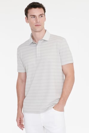 Pamuklu Slim Fit Dar Kesim Polo Yaka Çizgili Tişört
