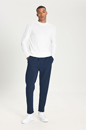 Standart Fit Normal Kesim Cepli Esnek Örme Pantolon