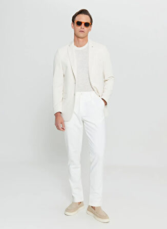 Altınyıldız Classics Slim Fit Ekru Erkek Ceket ACE004252185_EKR