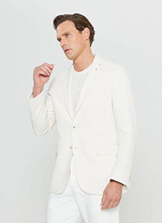 Altınyıldız Classics Slim Fit Ekru Erkek Ceket ACE004252185_EKR
