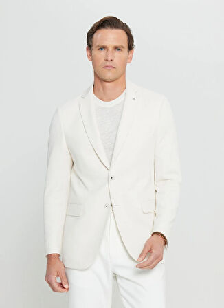 Altınyıldız Classics Slim Fit Ekru Erkek Ceket ACE004252185_EKR