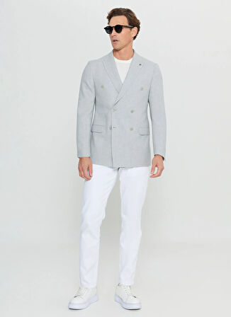 Altınyıldız Classics Slim Fit Gri Erkek Ceket ACE004252211_GRI