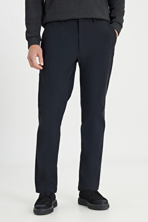 Slim Fit Dar Kesim Beli Bağlamalı Yan Cep Esnek Casual Pantolon