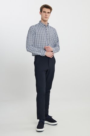 Slim Fit Beli Bağlamalı Yan Cep Esnek Casual Pantolon