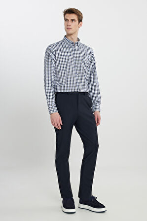Slim Fit Dar Kesim Beli Bağlamalı Yan Cep Esnek Casual Pantolon