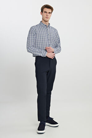 Slim Fit Dar Kesim Beli Bağlamalı Yan Cep Esnek Casual Pantolon