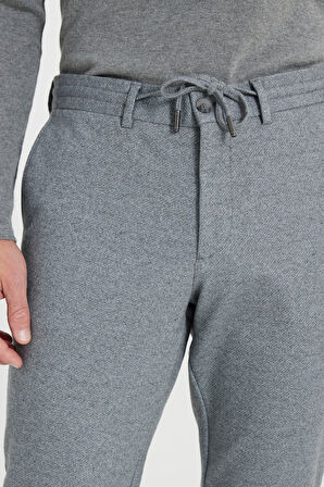Relax Fit Rahat Kesim Beli Bağlamalı Esnek Takım Elbise Pantolonu