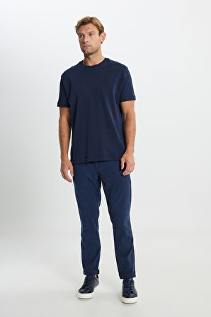 %100 Pamuk Modern Fit Normal Kesim Bisiklet Yaka Tişört