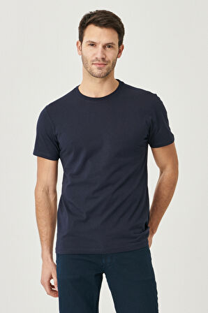 2'li Paket Slim Fit Dar Kesim Pamuklu Basic Tişört