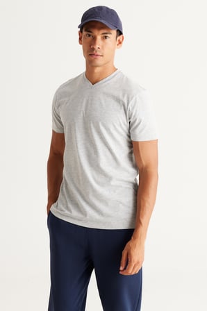 2'li Paket Slim Fit Dar Kesim Pamuklu Basic Tişört
