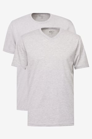 2'li Paket Slim Fit Dar Kesim Pamuklu Basic Tişört