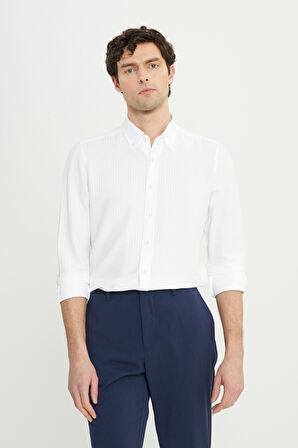 Slim Fit Dar Kesim Beli Lastikli Yan Cep Esnek Casual Pantolon
