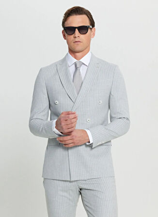 Altınyıldız Classics Normal Bel Slim Fit Açık Gri Erkek Takım Elbise ACE030252245_AGR