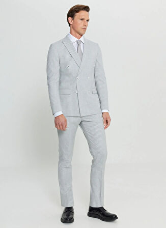 Altınyıldız Classics Normal Bel Slim Fit Açık Gri Erkek Takım Elbise ACE030252245_AGR