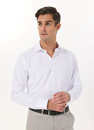 Altınyıldız Classics Regular Fit Klasik Yaka Beyaz Erkek Gömlek ACE020252170_BYZ