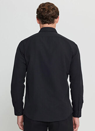 Altınyıldız Classics Regular Fit Klasik Yaka Siyah Erkek Gömlek ACE020252170_SYH