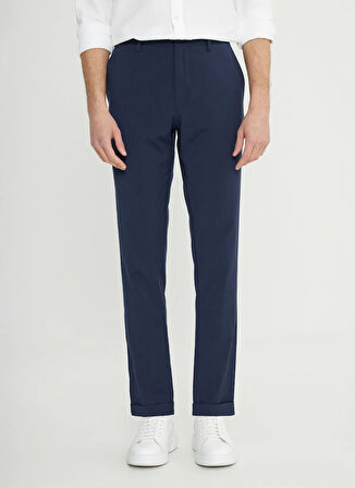 Altınyıldız Classics Lastikli Bel Normal Paça Slim Fit Lacivert Erkek Pantolon ACE001252195_LAC
