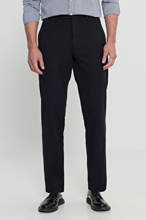 Pamuklu Comfot Fit Rahat Kesim Yan Cepli Armürlü Casual Esnek Pantolon