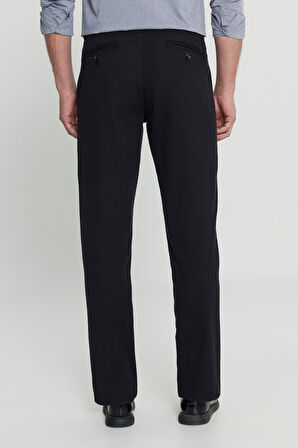 Pamuklu Comfot Fit Rahat Kesim Yan Cepli Armürlü Casual Esnek Pantolon
