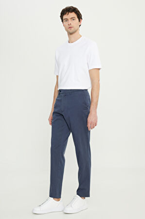 Pamuklu Slim Fit Dar Kesim Yan Cep Esnek Casual Pantolon