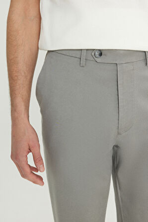 Pamuklu Slim Fit Dar Kesim Yan Cep Esnek Casual Pantolon