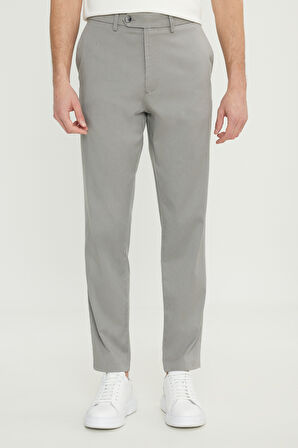 Pamuklu Slim Fit Dar Kesim Yan Cep Esnek Casual Pantolon