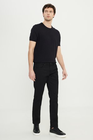 Pamuklu Slim Fit 5 Cep Armürlü Esnek Casual Pantolon