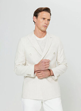 Altınyıldız Classics Slim Fit Bej Erkek Ceket ACE004252055_BEJ