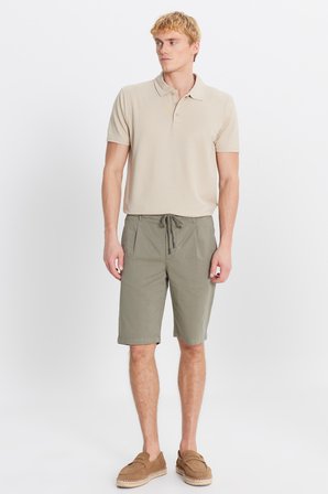 Pamuklu Slim Fit Beli Bağlamalı Yan Cepli Esnek Şort