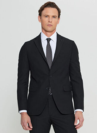Altınyıldız Classics Normal Bel Slim Fit Siyah Erkek Takım Elbise ACE030252249_SYH