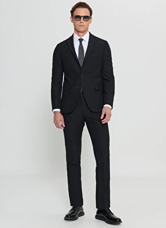 Altınyıldız Classics Normal Bel Slim Fit Siyah Erkek Takım Elbise ACE030252249_SYH