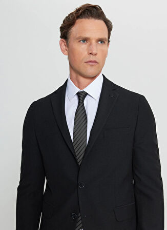 Altınyıldız Classics Normal Bel Slim Fit Siyah Erkek Takım Elbise ACE030252249_SYH