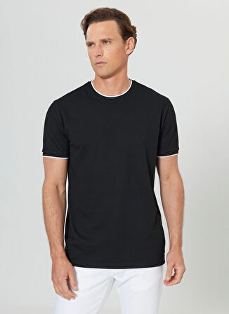 Altınyıldız Classics Polo Yaka Siyah Erkek T-Shirt ACE091252006_SYH