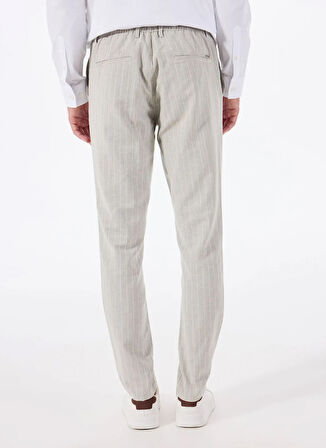 Altınyıldız Classics Bağlamalı Bel Normal Paça Slim Fit Gri Erkek Pantolon ACE001252272_GRI
