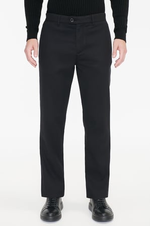 Pamuklu Comfort Fit Yan Cepli Armürlü Casual Esnek Pantolon