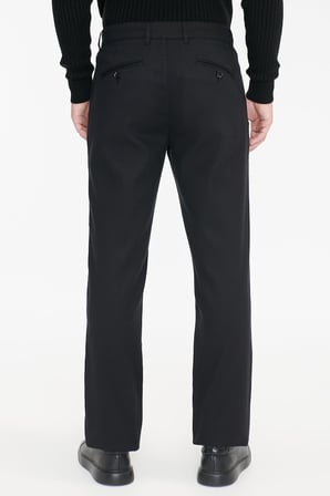 Pamuklu Comfort Fit Yan Cepli Armürlü Casual Esnek Pantolon