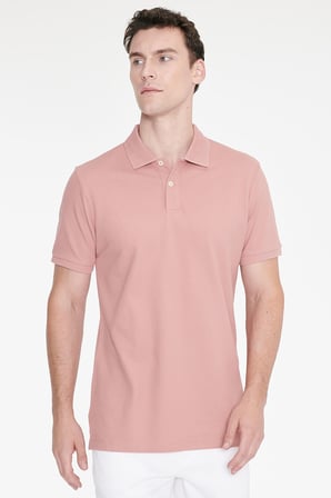 Slim Fit Dar Kesim %100 Pamuk Polo Yaka Kısa Kollu Tişört