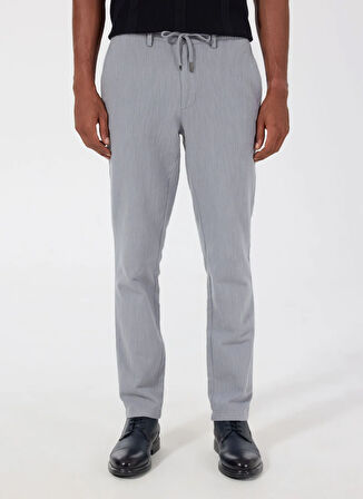 Altınyıldız Classics Bağlamalı Bel Normal Paça Slim Fit Gri Erkek Pantolon ACE001252269_GRI