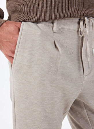 Altınyıldız Classics Bağlamalı Bel Normal Paça Slim Fit Bej Erkek Pantolon ACE001252273_BEJ