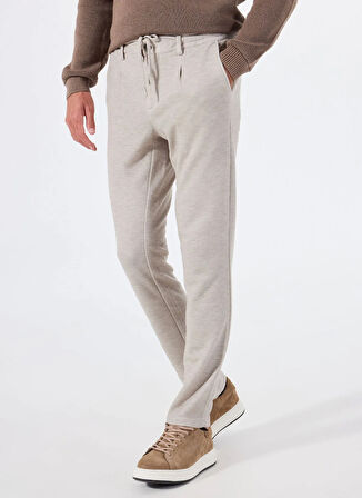Altınyıldız Classics Bağlamalı Bel Normal Paça Slim Fit Bej Erkek Pantolon ACE001252273_BEJ