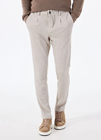 Altınyıldız Classics Bağlamalı Bel Normal Paça Slim Fit Bej Erkek Pantolon ACE001252273_BEJ