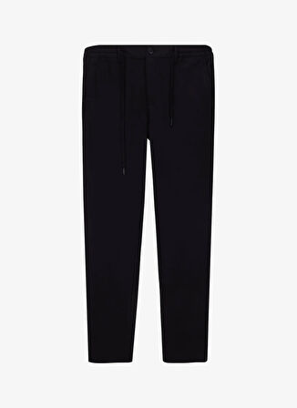 Altınyıldız Classics Bağlamalı Bel Normal Paça Slim Fit Siyah Erkek Pantolon ACE001252274_SYH