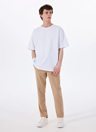 Altınyıldız Classics Bağlamalı Bel Normal Paça Slim Fit Bej Erkek Pantolon ACE001252275_BEJ