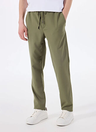 Altınyıldız Classics Bağlamalı Bel Normal Paça Slim Fit Yeşil Erkek Pantolon ACE001252275_YSL