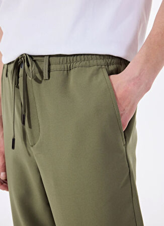 Altınyıldız Classics Bağlamalı Bel Normal Paça Slim Fit Yeşil Erkek Pantolon ACE001252275_YSL