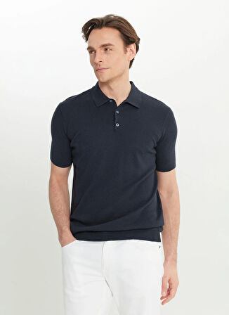 Altınyıldız Classics Polo Yaka Standart Lacivert Erkek Kazak ACE072252045_LAC