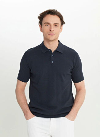 Altınyıldız Classics Polo Yaka Standart Lacivert Erkek Kazak ACE072252045_LAC