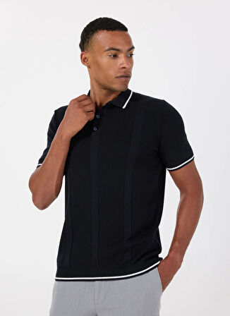 Altınyıldız Classics Polo Yaka Standart Lacivert Erkek Kazak ACE072252048_LAC