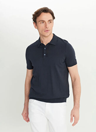 Altınyıldız Classics Polo Yaka Standart Lacivert Erkek Kazak ACE072252049_LAC